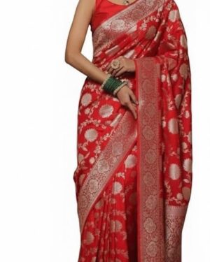 Women's Original Royal Rajwadi Wedding special Pure Soft Kanchi Pattu Kanjivaram Kanchipuram Dola Silk Banarasi Style Saree With Blouse piece - isp v53.39_2